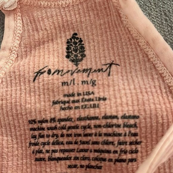 NWOT Free People Happiness Runs Tank Dusty Pink MSRP $30 - Picture 5 of 8